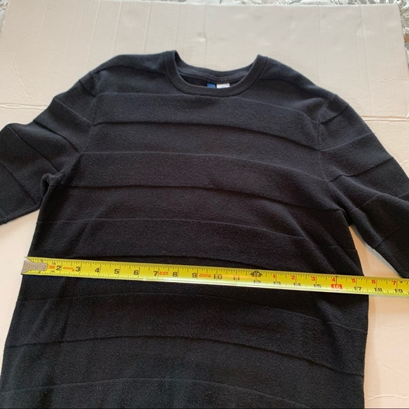 Divided by H&M women’s crew neck black striped tunic sweater, size small. - Picture 6 of 11